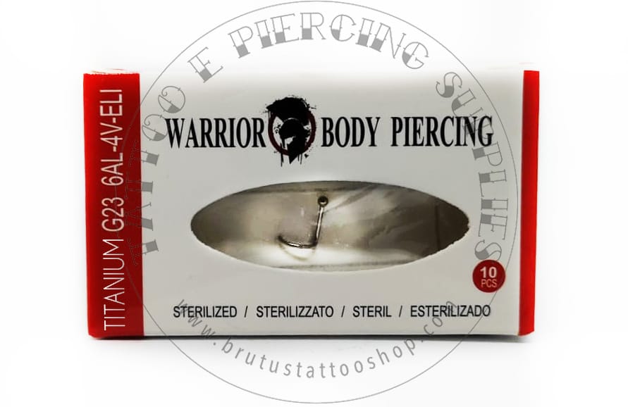 Nostril Warrior in Titanio sterile misura 1.0 x 6.5