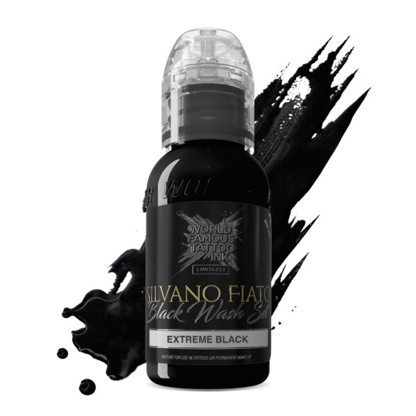 World Famous Limitless Silvano Fiato Black Wash – Extreme Black 30ml