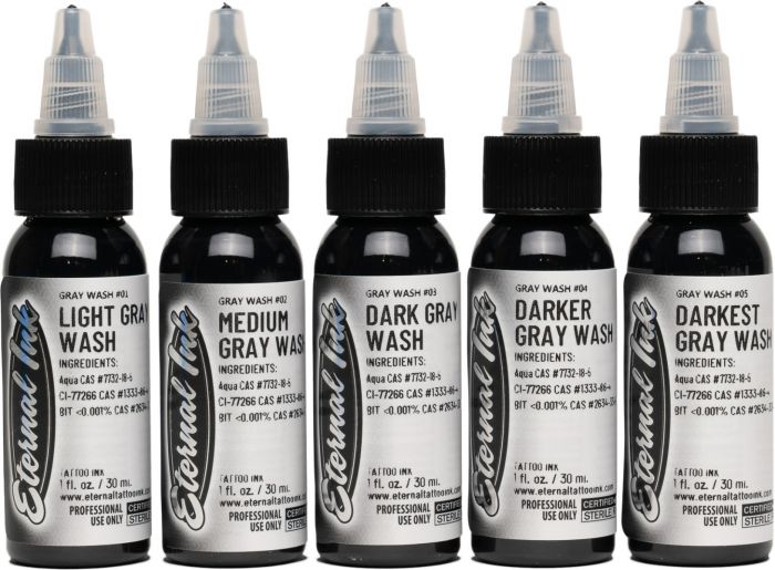 ETERNAL INK EU 1OZ/30ML GREYWASH SET 5 BOTTLES