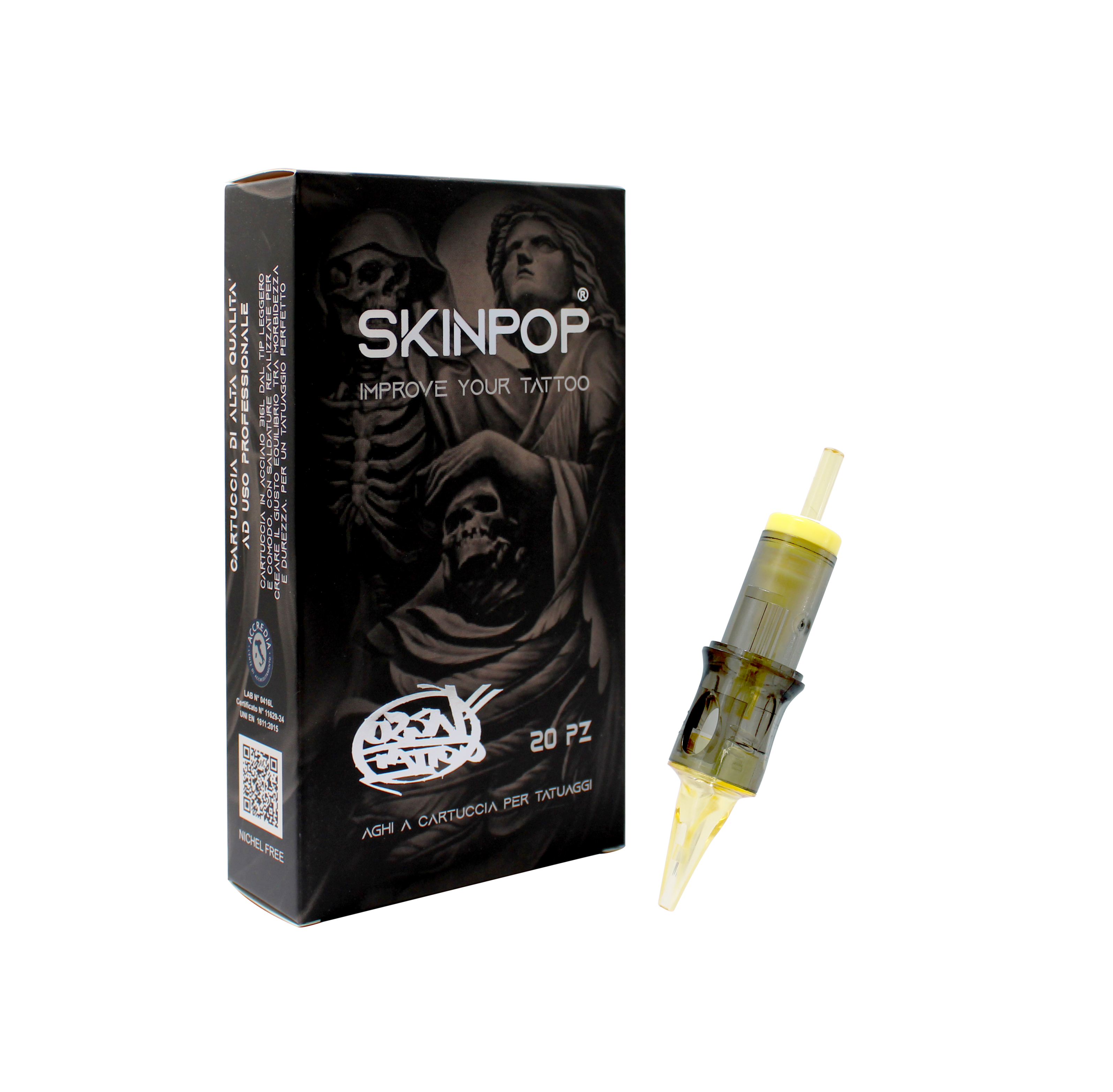 CARTUCCE SKINPOP REALISTIC HAND BY OZON 09 ROUND LINER Ø 30