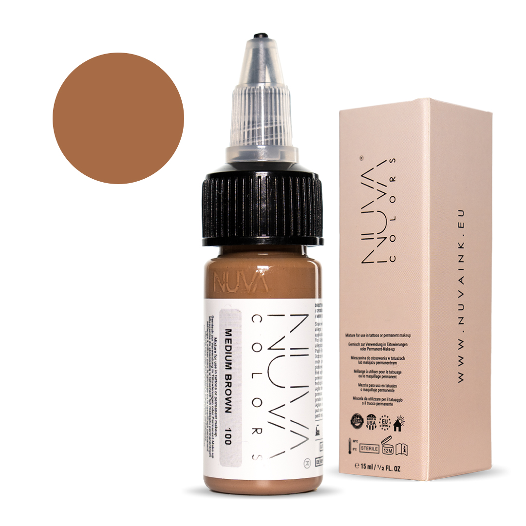 Nuva Colors – 100 Medium Brown – 15ML (REACH 2023)
