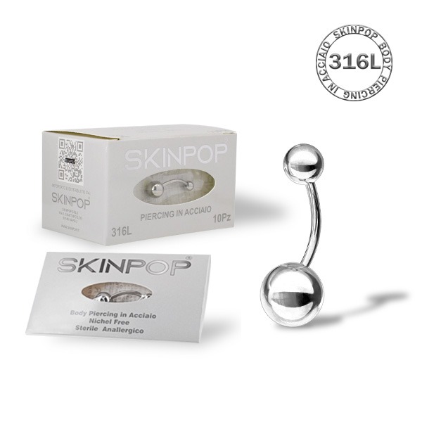 Gioielleria Piercing Bananabell in Acciaio Chirurgico 316L Skinpop16 x 14 x 4/6 conf. 10 pz