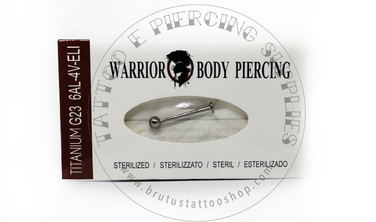 Labret Warrior in Titanio Sterile 1.2 X 12 X 3