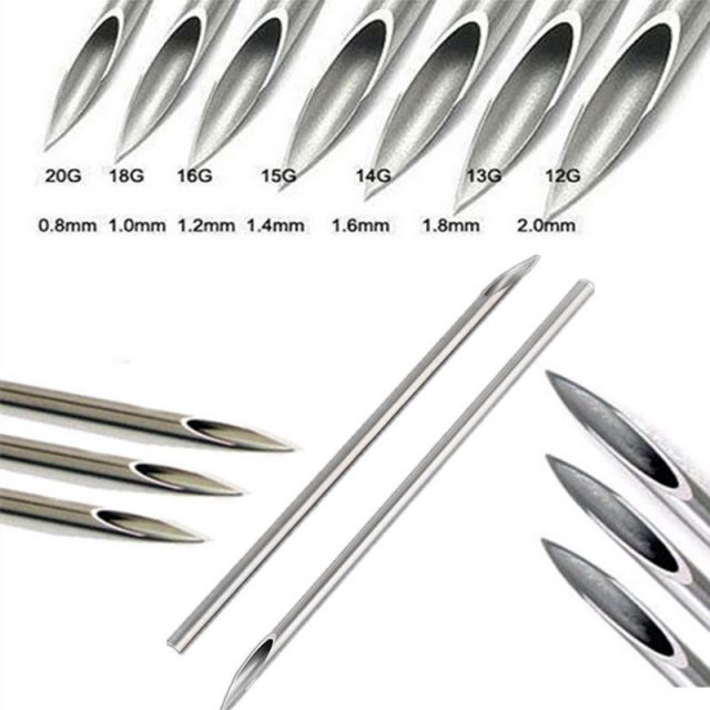 Aghi Sterili da piercing Conf.da 100pz. 14G Ø 1.6mm