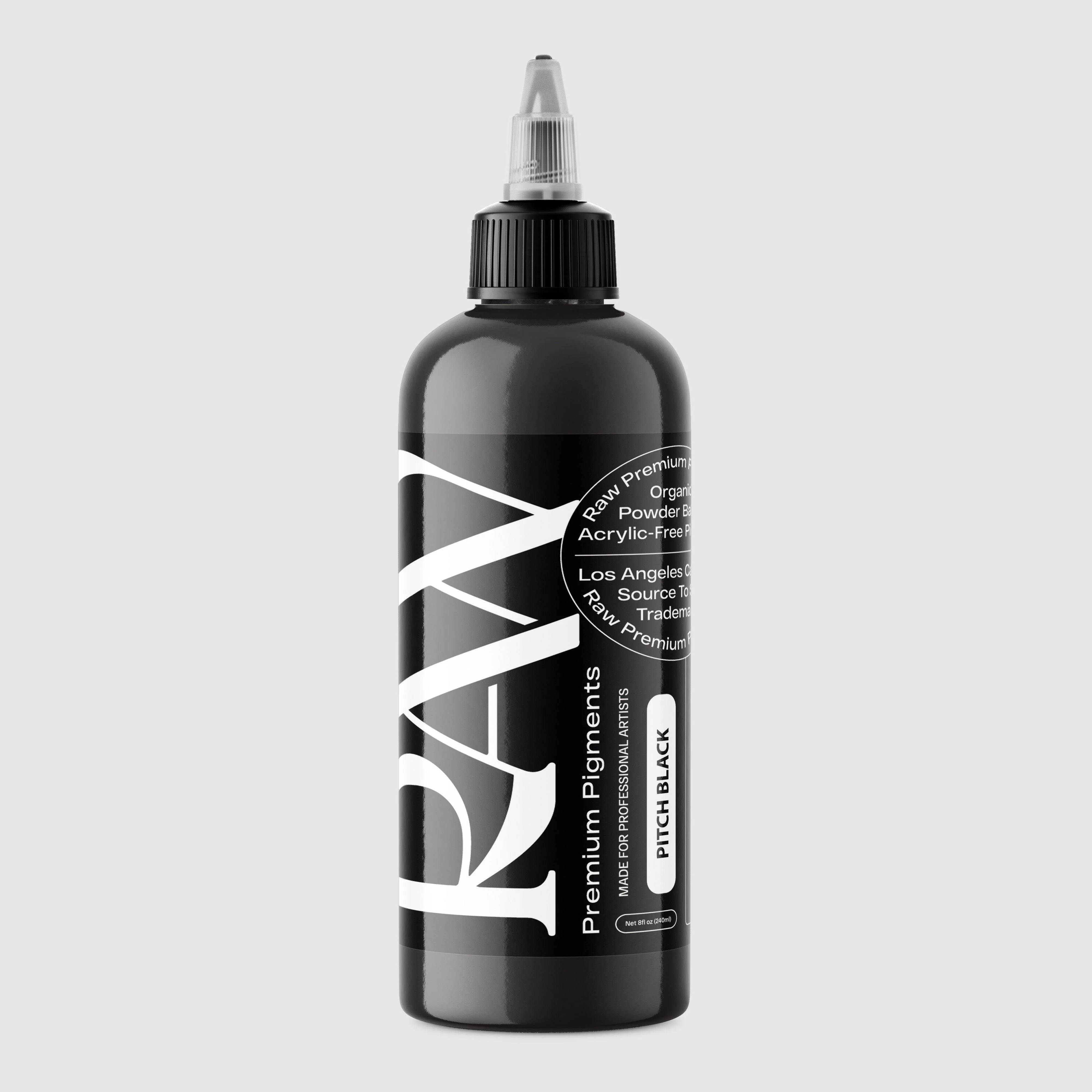 RAW PIGMENTS PITCH BLACK 8 OZ 240 ML