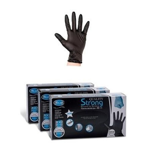 GUANTI MONOUSO IN NITRILE STRONG NON TALCATI ROIAL 5 STELLE ALTAMENTE PROFESSIONALE – 1 CONFEZIONE DA 100 PEZZI TAGLIA L
