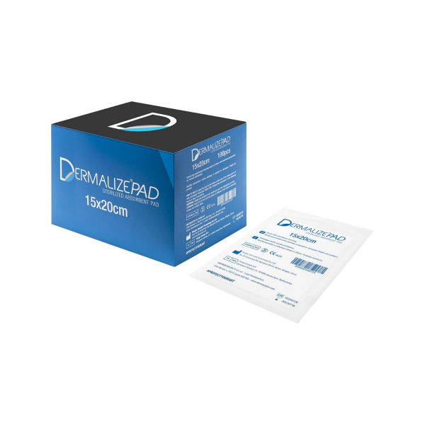 Dermalize Pad - Pad assorbenti sterilizzati - Scatola da 100 ( CM 10 X 15) 