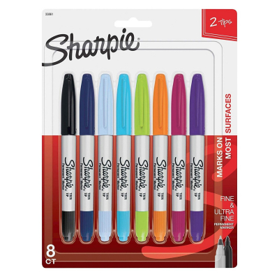 SHARPIE  PENNARELLO BOX 8 PEZZI ASSORTITI 