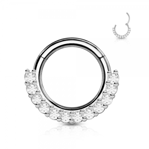 PIERCING IN ACCIAIO PER DAITH - COLORE SILVER Conf. 05 pz 1.2 X 10 MM
