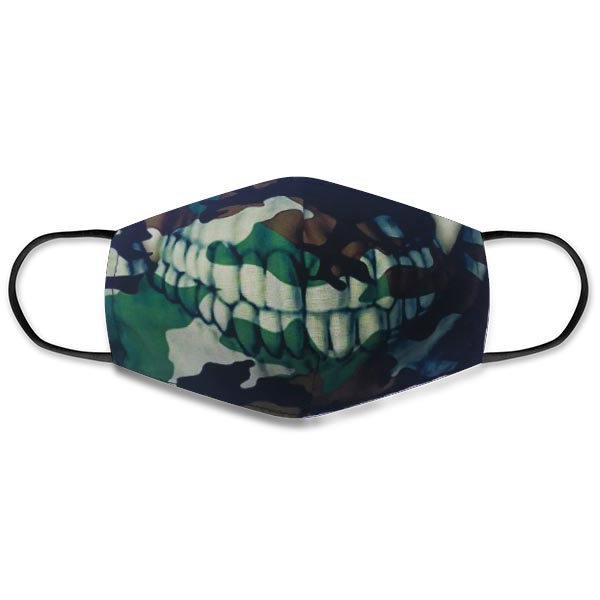 Mascherina lavabile uomo donna bambino fashion alla moda,militare,skull