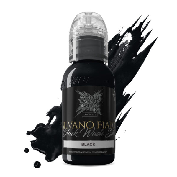 World Famous Ink Limitless – Silvano Fiato Black Wash – Black 30mL