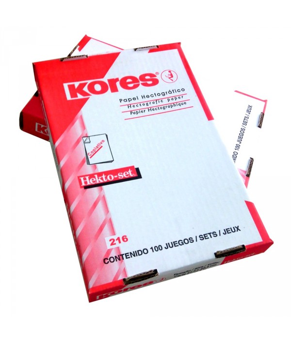 KORES  CARTA ECTOGRAFICA /100SZT/