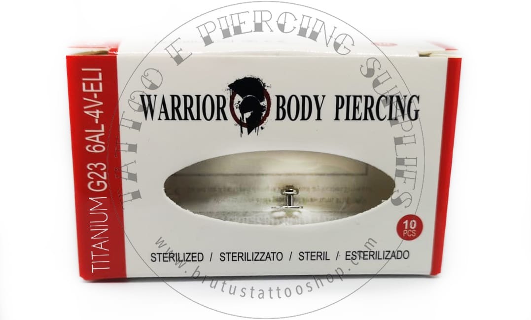  Nostril Warrior in Titanio sterile misura 0.8 x 6.5