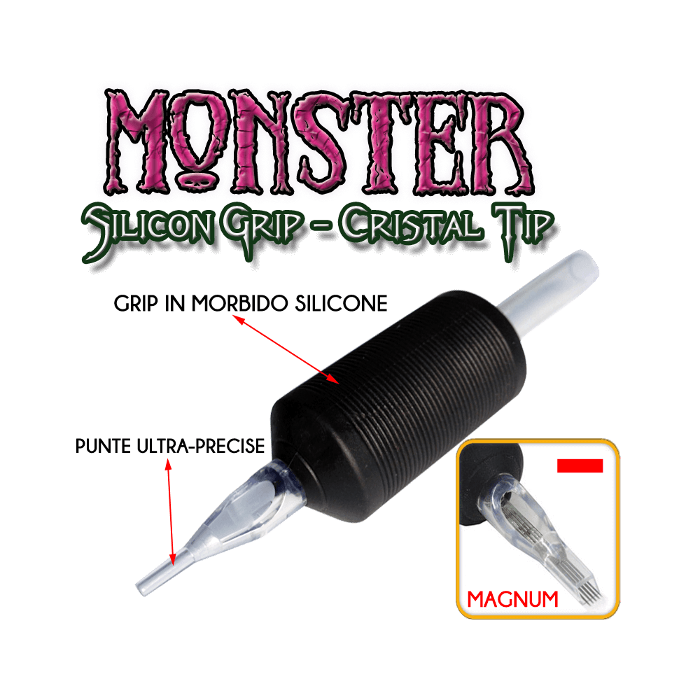 TUBI MONOUSO MONSTER 13 MAGNUM /FLAT Ø 25 MM CONF 25 PZ