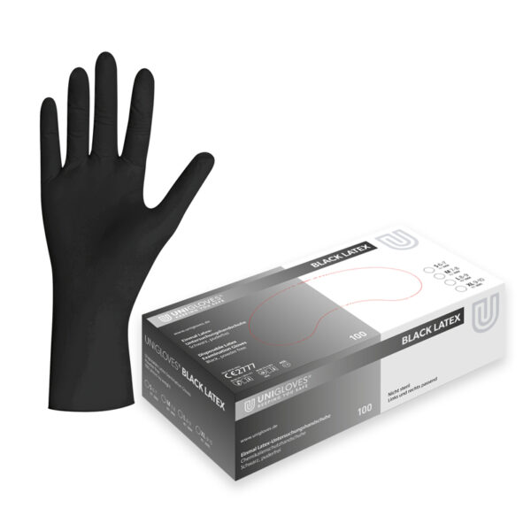 Guanti Unigloves® – Black Latex taglia L