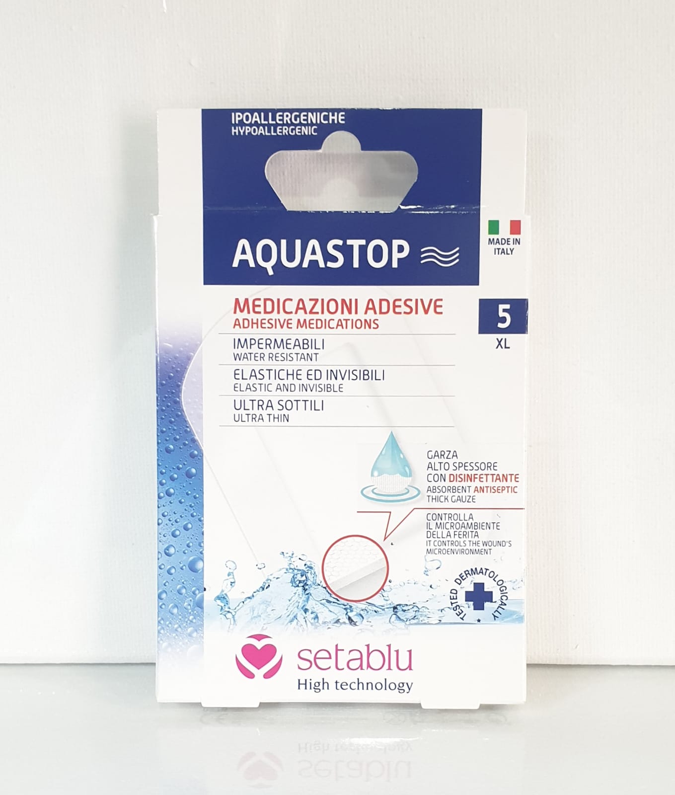 Setablu Cerotti Per Medicazioni Acquastop - Misura-7.5 X 5 Cm 4 Pezzi