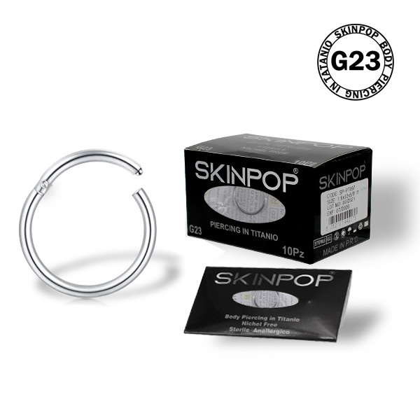 ENDLESS RING TITANIO STERILE 1.0-06 CON CARDINE SKINPOP CONF. 05 PZ