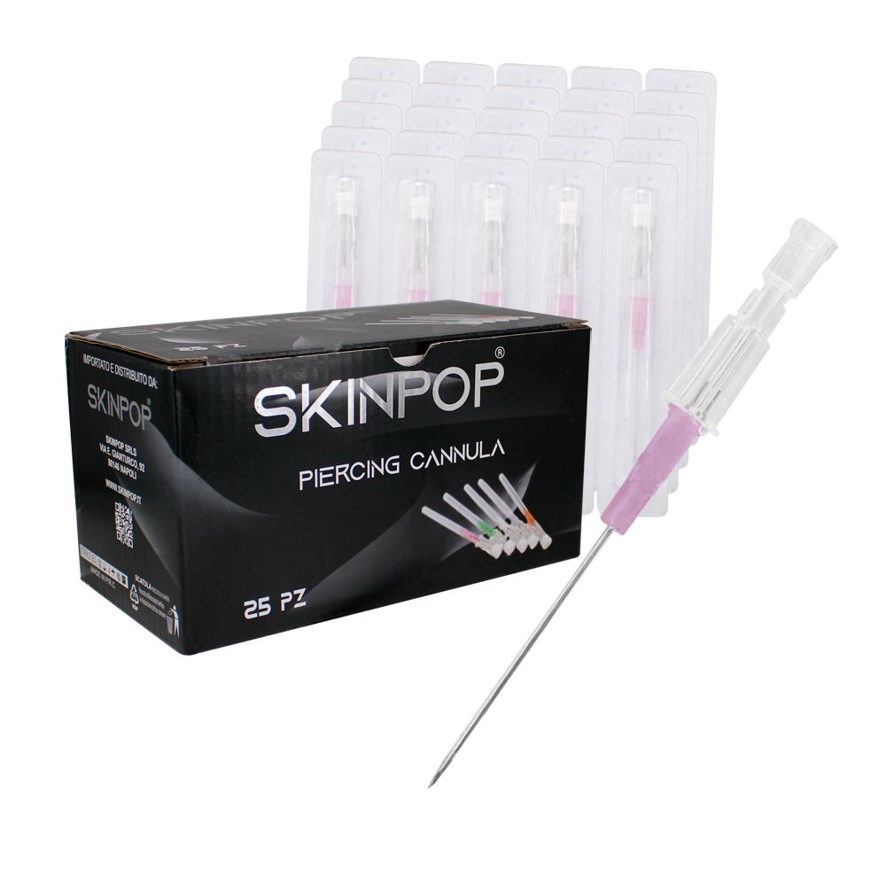 Ago Cannula Skinpop  Box 25pz 14G Arancione Ø 2 mm