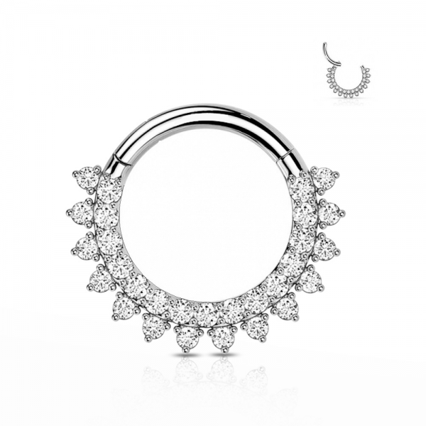 	PIERCING IN ACCIAIO PER DAITH COLORE SILVER Conf. 05 pz 1.2 X 10 MM
