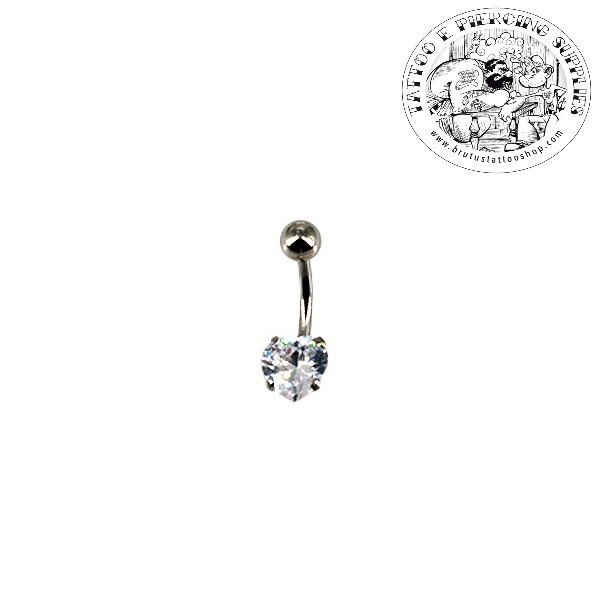 Piercing Ombelico  Zircone Boreale Misura 1.6 x 10 X 5/8