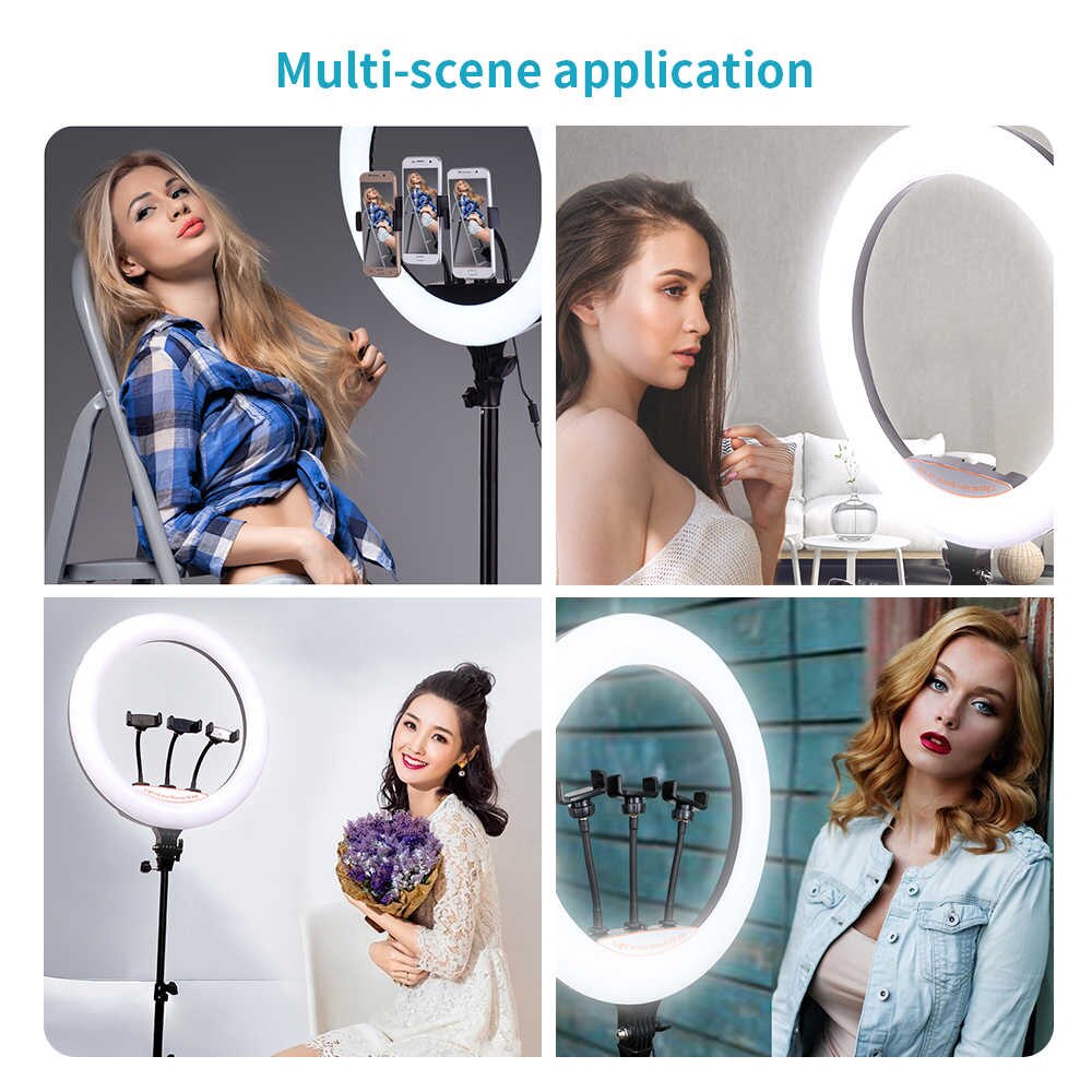  LAMPADA MAKE UP LUCE ANULARE LED Ring Light Luce Grande misura cerchio esterna Ø44 