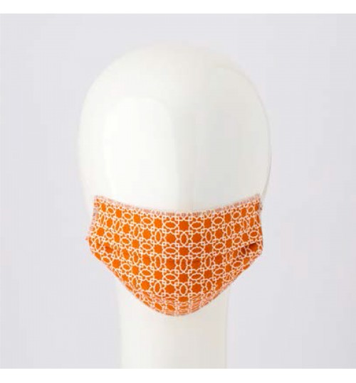 Mascherine Lavabile TNT/Cotone 3S Arabo Arancio