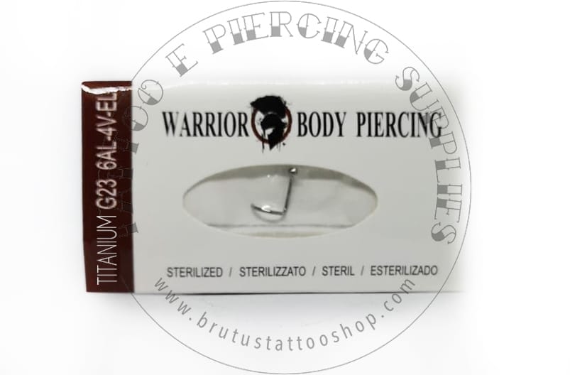 Nostril Warrior in Titanio sterile misura 0.8 x 6.5