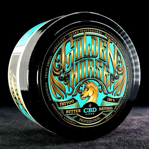 GOLDEN HORSE CBD TATTOO BUTTER; 200ML. / 6.76OZ.